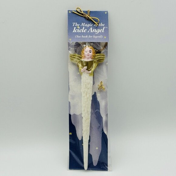 The Magic Of The Icicle Angel Legend Ornament With Guardian Angel Pin Christmas - Picture 1 of 13